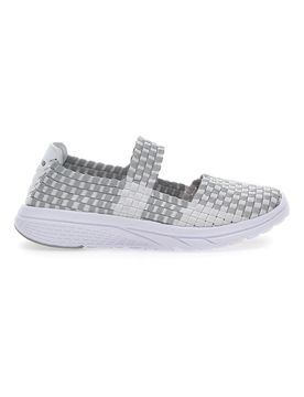 Sneakers Slip-on 9610 Bianche e Grigie 37