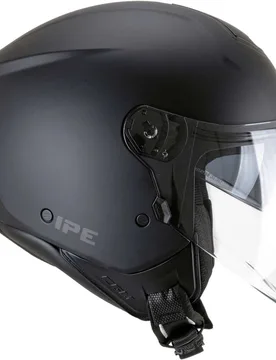 Casco Moto Jet 126A IPE MONO Nero opaco taglia XL - Cgm - FashionsVida