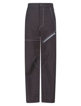 Virgin Wool Tapered Trousers