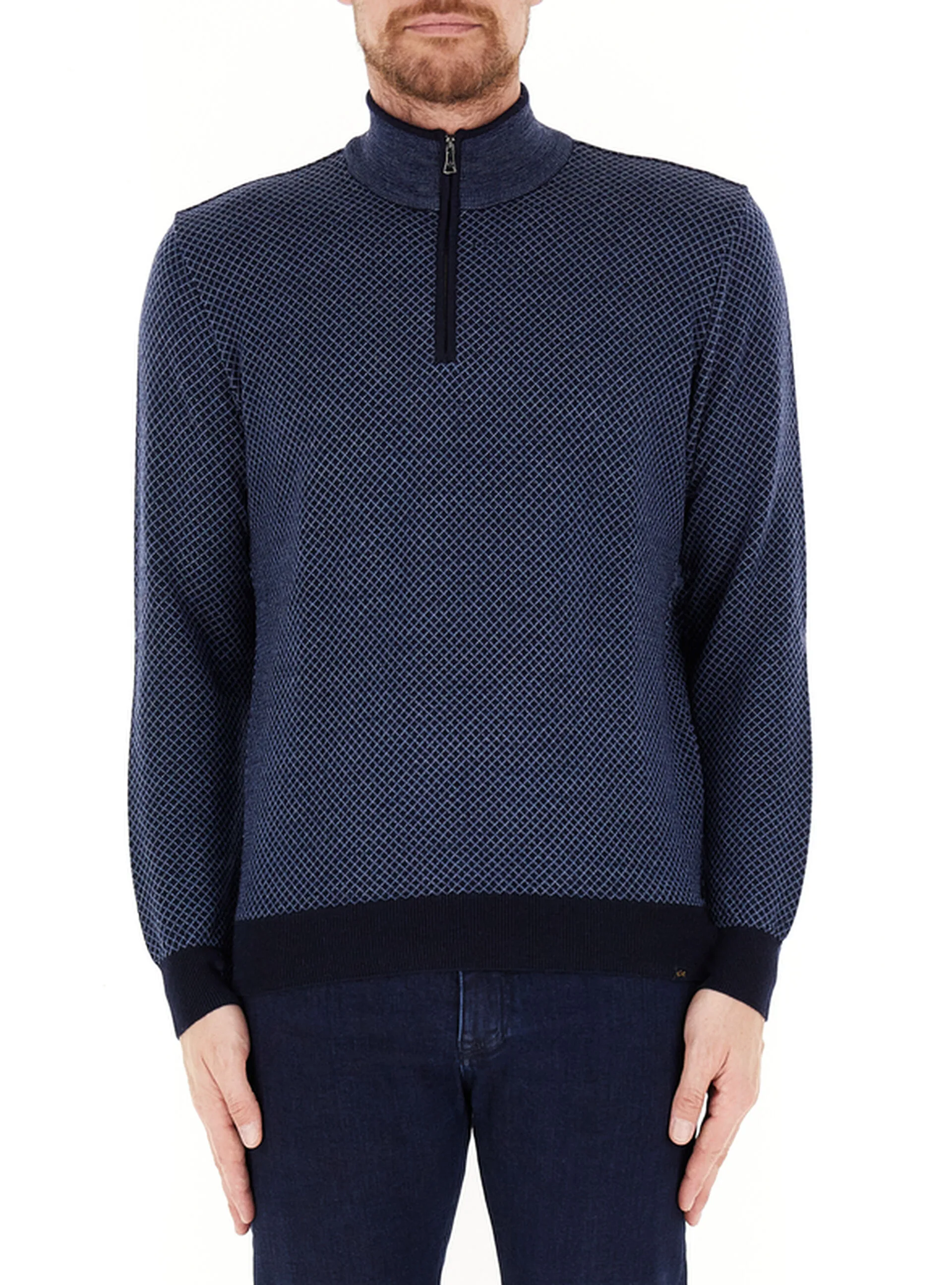 Maglione mezza zip BLU XL - Paul & Shark - FashionsVida