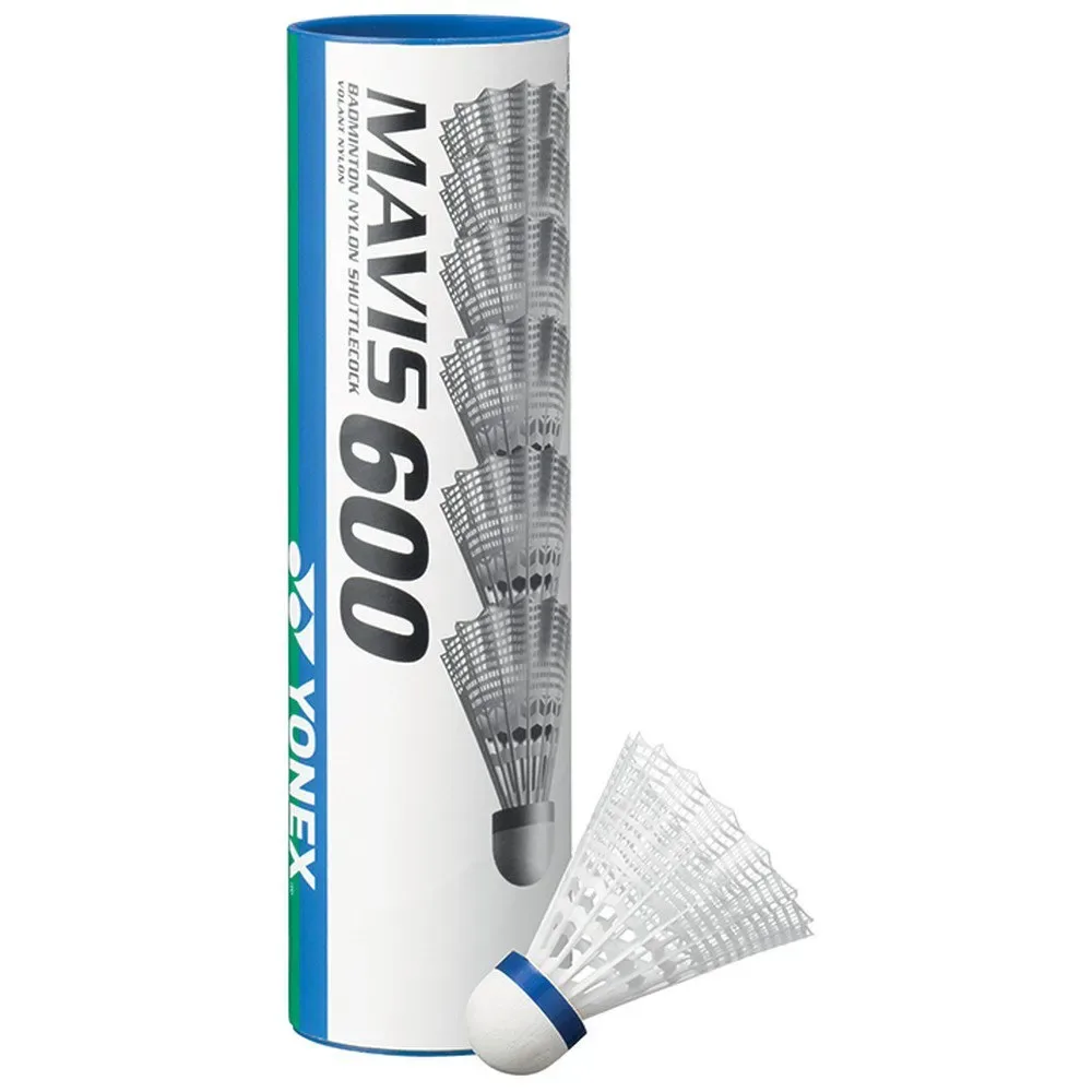 Mavis 600 77 Badminton Shuttlecocks White 6 Units - Yonex - FashionsVida