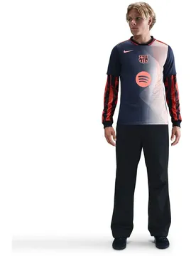 FC Barcelona Academy emyemy Pro Third Dri-Fit Pre-Match Herren Trikot, blau US: L