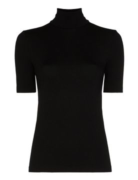 T-shirt dolcevita in cotone biologico