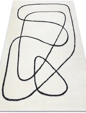 Teppiche Modern Teppich Mode 8377 Abstraktion Creme / 120x170 Cm 120x170 Cm - RUGSX - FashionsVida