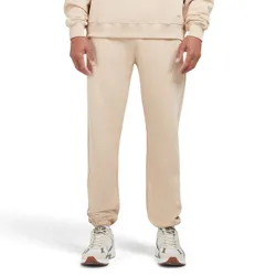Mens Loopback Joggers In Sand Cotton - Size Medium