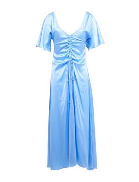 Vestido midi Mujer Azul profundo 38 Mujer