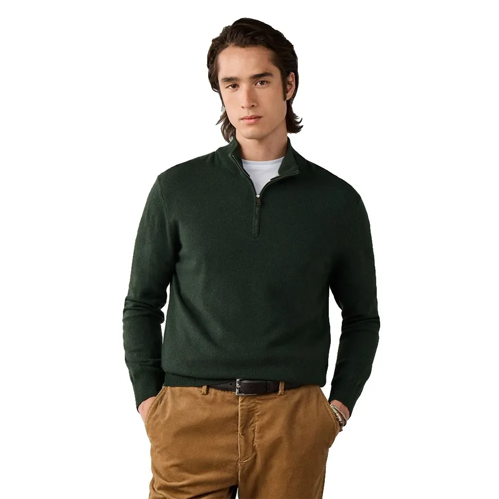 Pull à Demi-zip Hm7000243 Vintage Green M - Hackett - FashionsVida