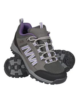 Path Womens Waterproof Walking Shoes - Grey - Grey - Size: 3 - Mountain Warehouse - FashionsVida