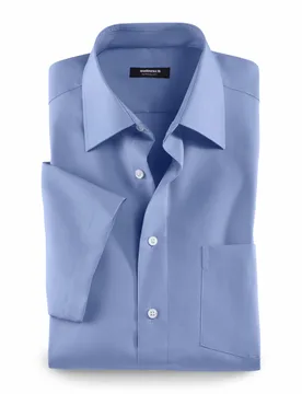 Extraglatt-Hemd Kent-Kragen, Regular Fit, Farbe Blau, 39, reine, bügelfreie Baumwolle Kent-Kragen Herren - Walbusch - FashionsVida
