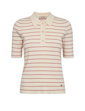 Poloshirt MMCALIZSTRIPESS crema XS