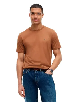 Maglietta A Maniche Corte Mw0mw39995 Timeless Tawny M - Tommy hilfiger - FashionsVida