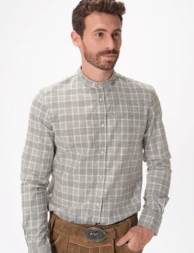 Trachtenhemd LENZ olive XXL herren - Gottseidank - FashionsVida