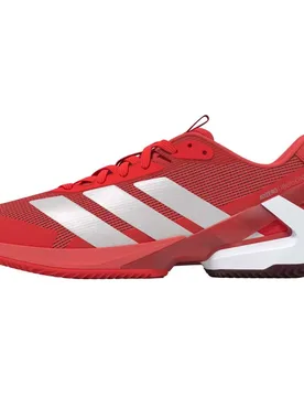 Adizero Ubersonic 5 Clay Shoes Lucid Red / Zero Met / Aurrub UK 7.5 - Adidas - FashionsVida