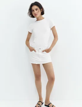 Pull&Bear Denim Skort (Size: ) - Pull&bear - FashionsVida