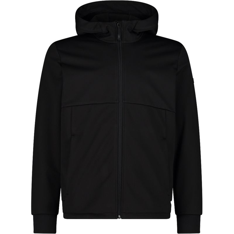 Man jacket fix hood chaqueta softshell hombre Negro (56)