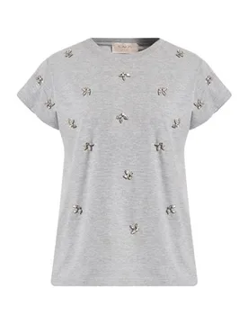 T-shirts Damen Grau L,M,S Damen - KAOS JEANS - FashionsVida