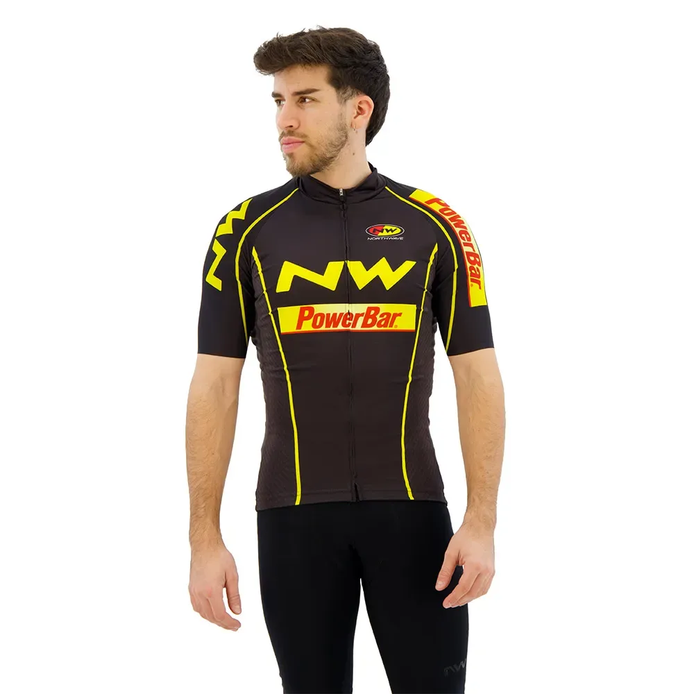 Maglia A Maniche Corte Performance Black / Yellow - Northwave - FashionsVida
