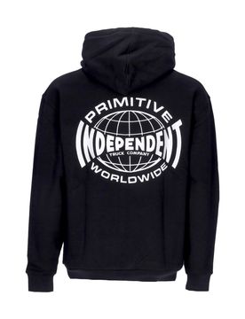 Felpa Cappuccio Uomo Global Hood X Independent Black
