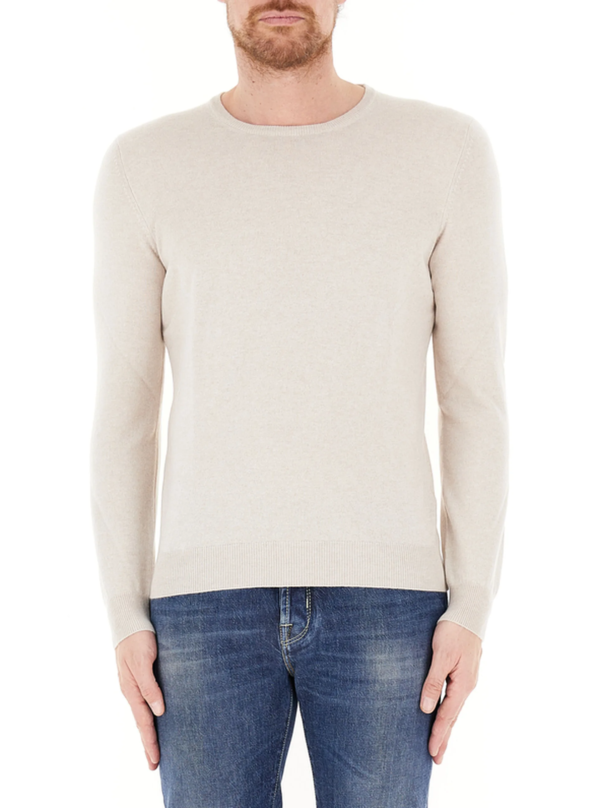 Maglione in cashmere AVORIO 48 - Gran Sasso - FashionsVida