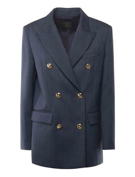 Pinko Blazer Doppiopetto In Lana