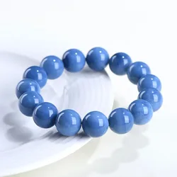 Natural Blue Common Opal Round Bracelet