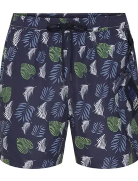 Short De Bain Palm Printed Sr Navy M