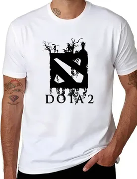 Dota 2 Black Ink T-Shirt men t shirt cotton 100% anime tshirt T-Shirt - Aliexpress - FashionsVida