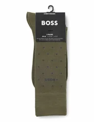 Boss 2 Pack Spot Socks Khaki male