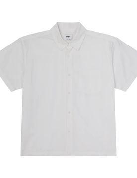 Camicia obey wire woven ss - white