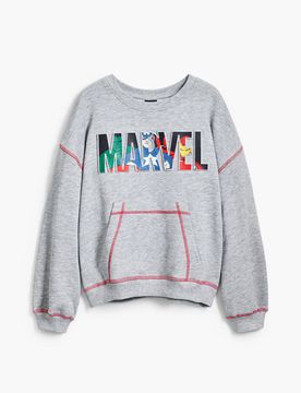 Sudadera Marvel™, Algodon, Negro, 3/4