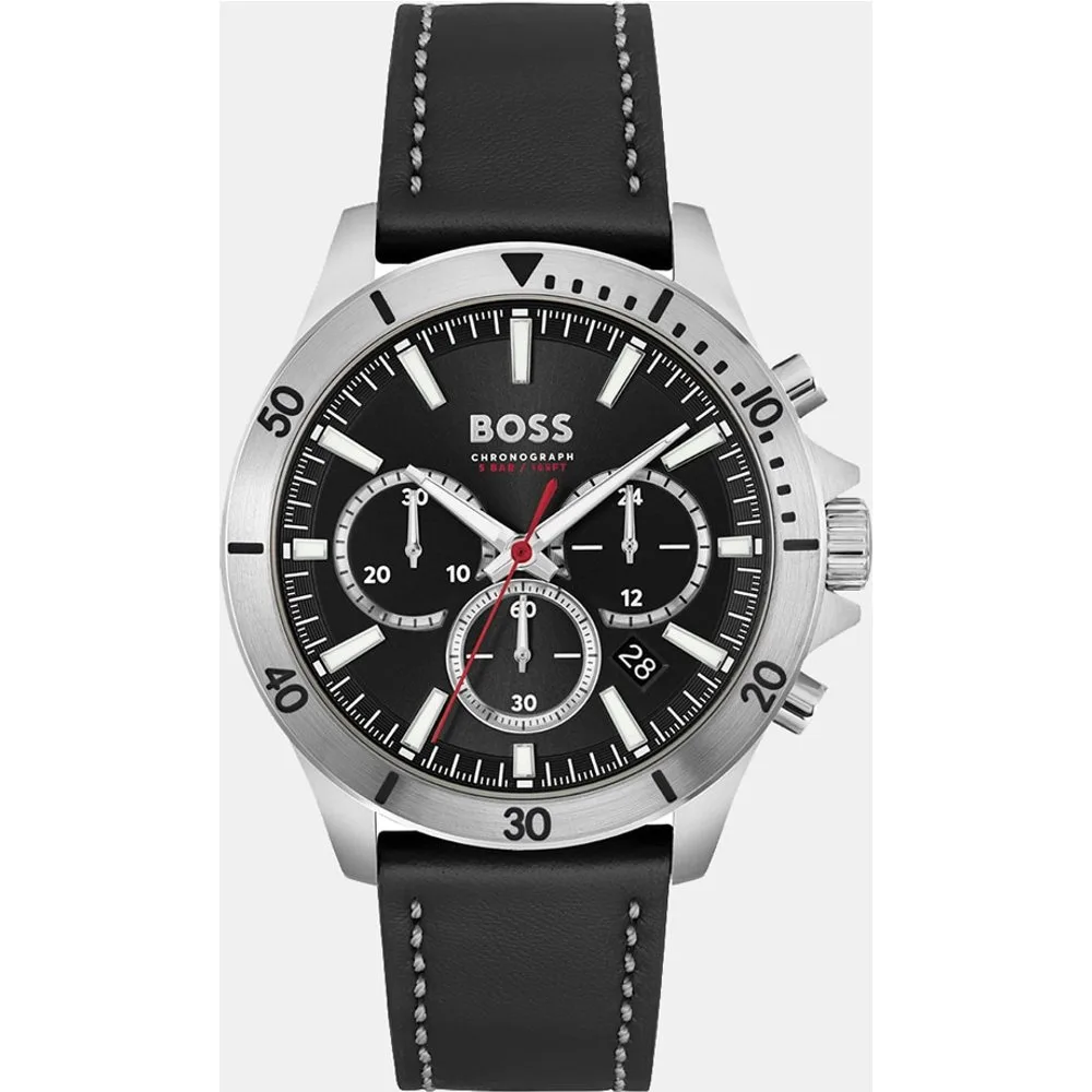 Reloj de hombre Tropper 1514055 cronógrafo de piel - Boss - FashionsVida