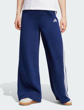 Pantaloni 3-Stripes Fleece Wide XS Dark Blue