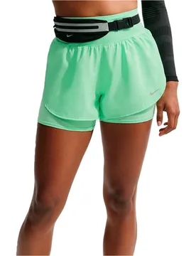 W nk flow df hr 2n1 shrt pantalón running mujer Verde (L) - Nike - FashionsVida