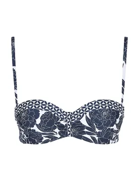Haut de bikini bandeau à armaturess bleu marine 42D - Sunseeker - FashionsVida