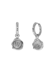 Boucles d'oreilles Holly Hoops Steel argent