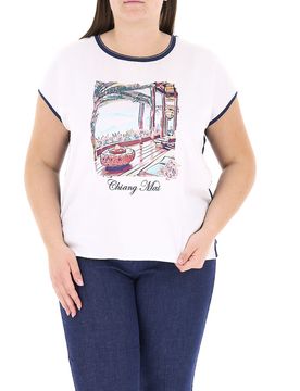 T-shirt girocollo BLU NAVY XL
