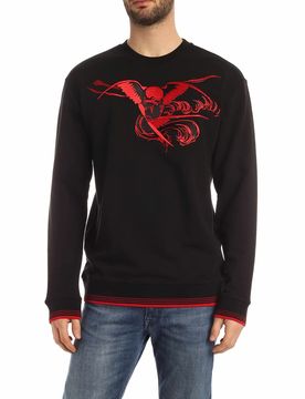 Felpa nera Fire Swallow