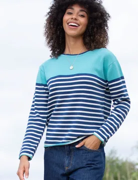 Womens Walkford 100% Organic Cotton Knit Jumper - - Size: XL - Kite Clothing - FashionsVida
