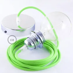 Cables Lampe Suspendue Pendel Pour Abat-jour Rf06 Diy 1 M Neon Green / Chrome Plated One Size