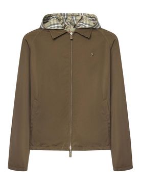 Giacca reversibile in cotone a quadri