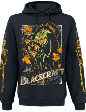 Gothic Kapuzenpullover - Vintage Halloween Cat Hoodie - M bis XXL - für Männer - Größe XL - schwarz - Männer - male