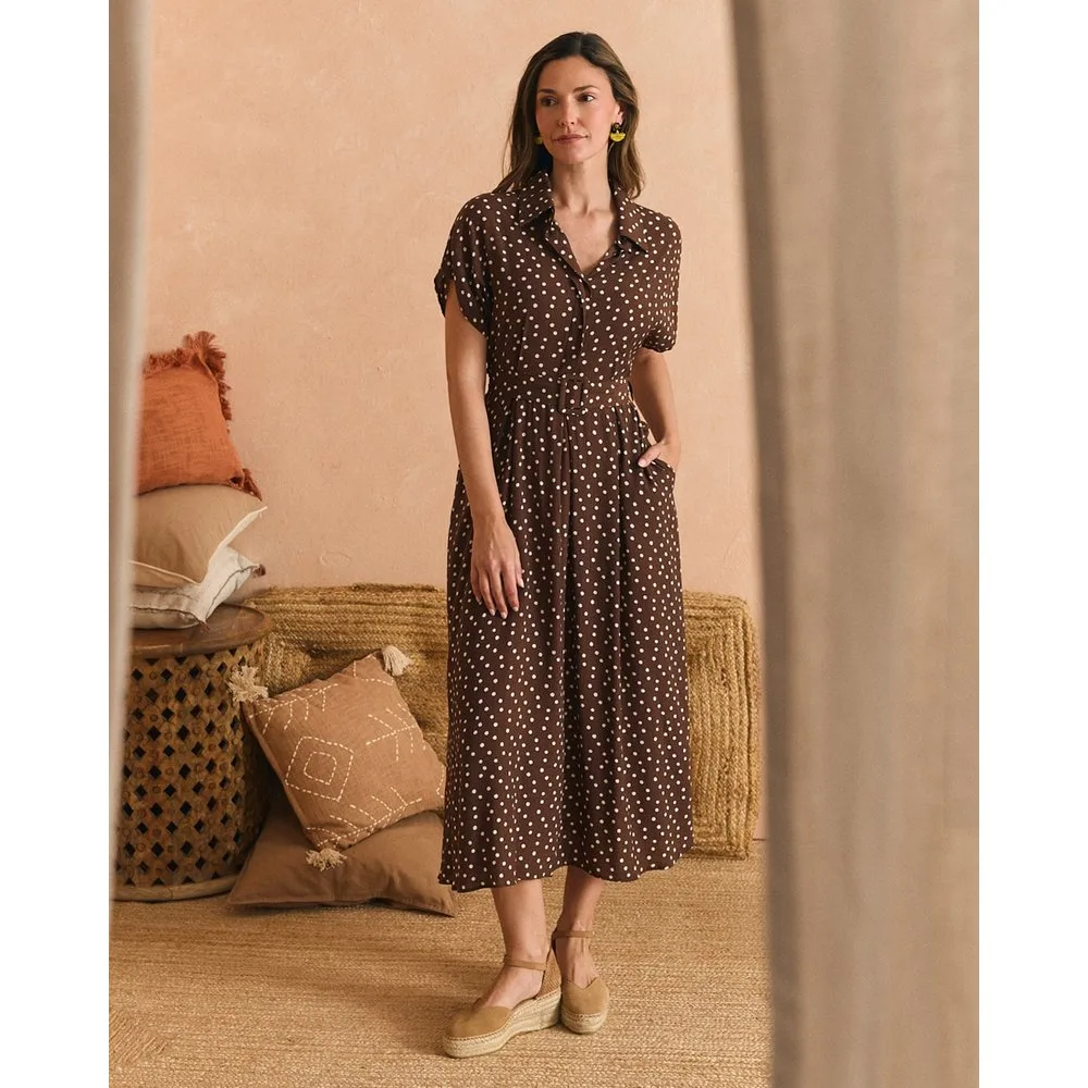 Vestido midi ligero de mujer - Polin et Moi - FashionsVida