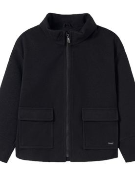Cappotto Nero In Panno 7477