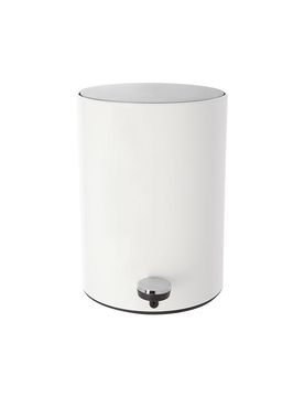 Bad-Pedaleimer Chromeline 32cm weiss baby