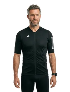 Maglia A Maniche Corte Tempo 3 Stripes Black - Adidas - FashionsVida