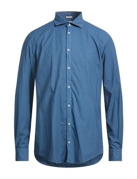 Hemd Herren Azurblau S Herren