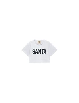 Crop top Donna scritta Santa