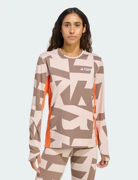 Maglia Multi Synthetic Base Layer Long Sleeve M Wonder Taupe - Adidas - FashionsVida