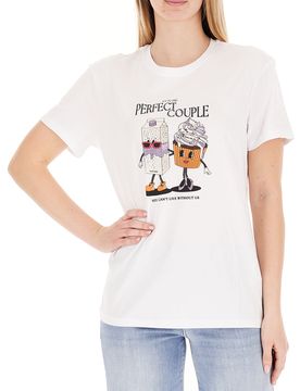 T-shirt con strass LIU JEANS BIANCO S