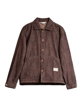 Travail 26 jacket giacca a camicia leggera in jeans - moro dirty caffe